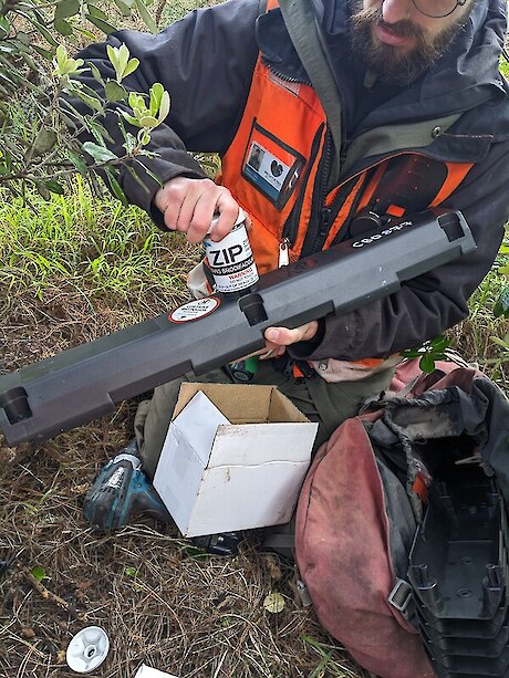 Blake from our field team installing an H2-Zero